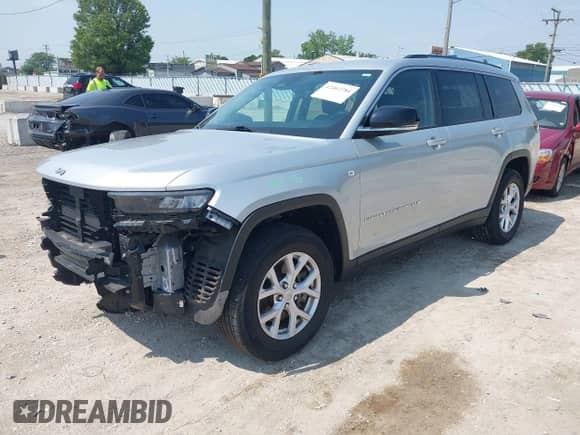 2021 Jeep Grand Cherokee Limited with VIN 1C4RJKBG8M8140265, listed as a IAAI auction lot 42462784 with 23,274 mi miles and . Bid and sale history available at DreamBid. Image 22.
