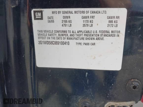 2006 Chevrolet Impala SS с VIN 2G1WD58C069100410, выставлен на аукционе IAAI как лот 42633044 с пробегом 171 910 миль миль и . История ставок и продаж доступна на DreamBid. Изображение 9.