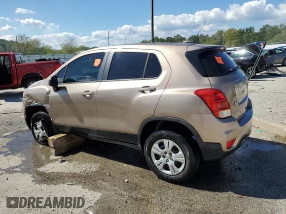2018 Chevrolet Trax LS with VIN 3GNCJKSB0JL360692, listed as a Copart auction lot 83869195 with 134,178 mi miles and Non repairable. Bid and sale history available at DreamBid. Image 2.