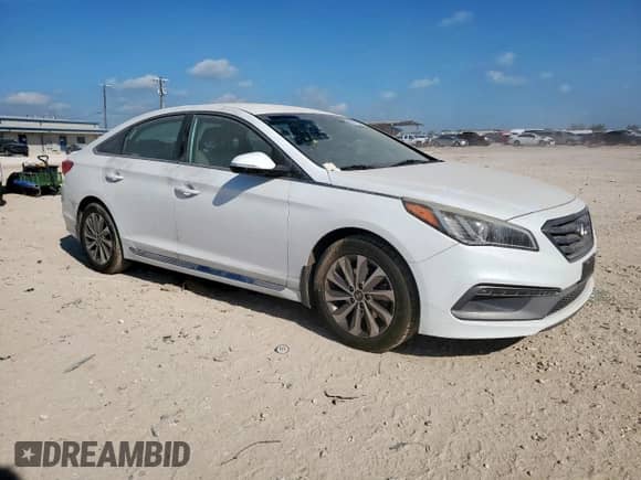 2015 Hyundai Sonata Limited with VIN 5NPE34AF0FH098675, listed as a Copart auction lot 80378845 with 78,422 mi miles and Salvage title. Bid and sale history available at DreamBid. Image 4.