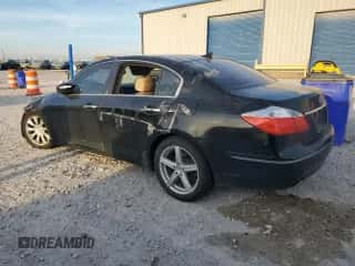 2009 Hyundai Genesis with VIN KMHGC46E19U020470, listed as a Copart auction lot 68014994 with 181,643 mi miles and Salvage title. Bid and sale history available at DreamBid. Image 2.