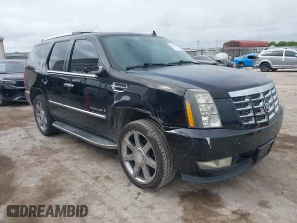 2009 Cadillac Escalade with VIN 1GYFC13249R120682, listed as a IAAI auction lot 42379255 with 151,358 mi miles and . Bid and sale history available at DreamBid. Image 1.