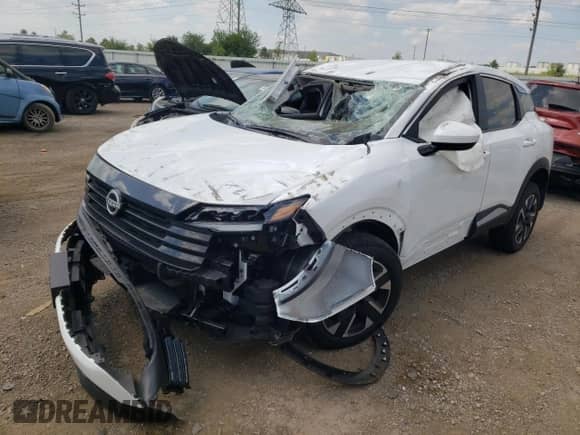 2025 Nissan Kicks SV with VIN 3N8AP6CB6SL331420, listed as a Copart auction lot 68752005 with Not provided miles and Salvage title. Bid and sale history available at DreamBid. Image 1.