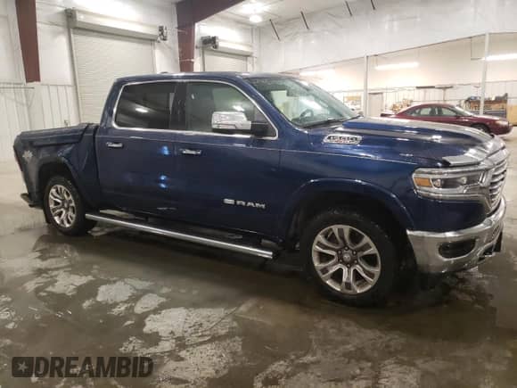 2020 Ram 1500 Longhorn with VIN 1C6SRFKM1LN361057, listed as a Copart auction lot 88070815 with 132,754 mi miles and Salvage title. Bid and sale history available at DreamBid. Image 4.