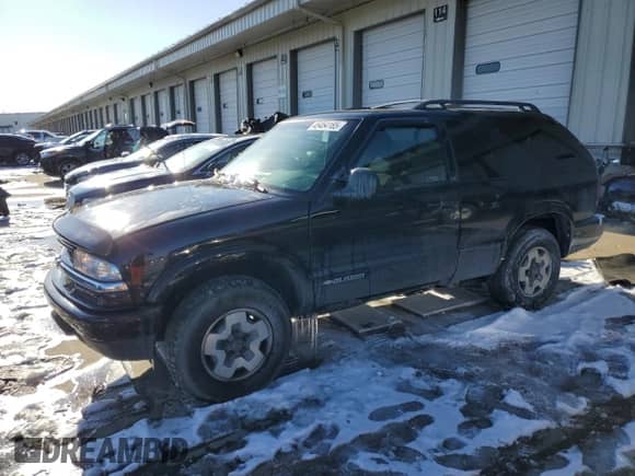 1998 Chevrolet Blazer LS with VIN 1GNCT18W7WK214281, listed as a Copart auction lot 45454165 with 151,744 mi miles and Salvage title. Bid and sale history available at DreamBid. Image 1.