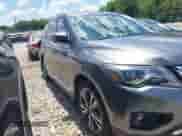 2018 Nissan Pathfinder S with VIN 5N1DR2MN0JC626023, listed as a IAAI auction lot 42740550 with 82,235 mi miles and . Bid and sale history available at DreamBid. Image 13.