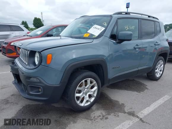 2017 Jeep Renegade Altitude with VIN ZACCJBBB4HPG57202, listed as a IAAI auction lot 42841872 with 132,785 mi miles and . Bid and sale history available at DreamBid. Image 2.