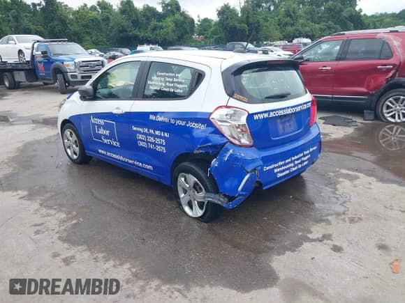 2020 Chevrolet Spark LS with VIN KL8CB6SAXLC425253, listed as a IAAI auction lot 42845664 with 81,106 mi miles and . Bid and sale history available at DreamBid. Image 3.