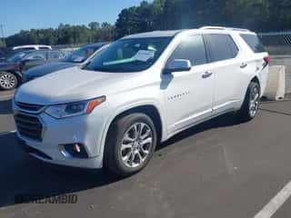 2018 Chevrolet Traverse Premier z VIN 1GNERKKWXJJ115488, wystawiony jako IAAI lot #43355666 z przebiegiem 87 138 mil mil oraz . Historia ofert i sprzedaży dostępna na DreamBid. Obrazek 2.