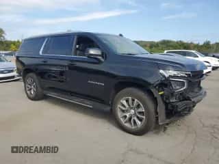 2024 Chevrolet Suburban LT with VIN 1GNSKCKD4RR116483, listed as a Copart auction lot 81288105 with 59,645 mi miles and Salvage title. Bid and sale history available at DreamBid. Image 4.