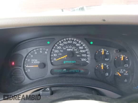 2004 Chevrolet Suburban LT with VIN 3GNEC16T24G299603, listed as a IAAI auction lot 42539177 with 270,744 mi miles and . Bid and sale history available at DreamBid. Image 7.