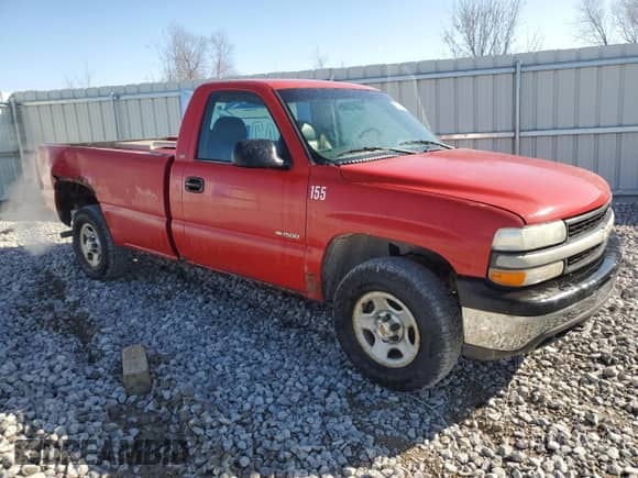 2001 Chevrolet Silverado 1500 with VIN 1GCEK14T51E131942, listed as a Copart auction lot 51150185 with 150,022 mi miles and Clean title. Bid and sale history available at DreamBid. Image 4.