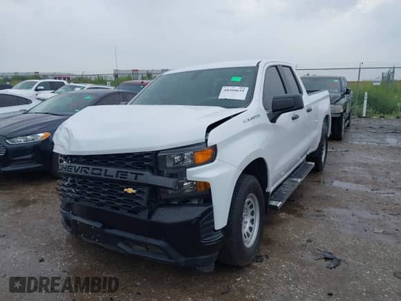 2020 Chevrolet Silverado 1500 Work Truck with VIN 1GCRWAEF6LZ138831, listed as a IAAI auction lot 40260659 with 40,444 mi miles and . Bid and sale history available at DreamBid. Image 2.