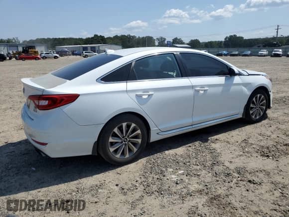 2017 Hyundai Sonata Sport with VIN 5NPE34AF3HH499155, listed as a Copart auction lot 80155965 with 100,277 mi miles and Salvage title. Bid and sale history available at DreamBid. Image 3.