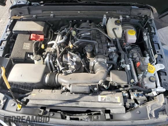 2023 Jeep Wrangler Sahara Altitude with VIN 1C4HJXEG1PW600466, listed as a Copart auction lot 80017505 with 21,912 mi miles and Salvage title. Bid and sale history available at DreamBid. Image 12.