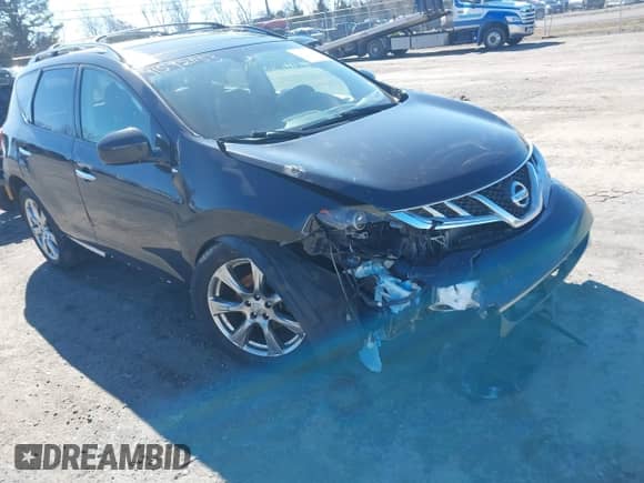 2012 Nissan Murano S with VIN JN8AZ1MW8CW220006, listed as a IAAI auction lot 41592653 with 191,986 mi miles and . Bid and sale history available at DreamBid. Image 1.