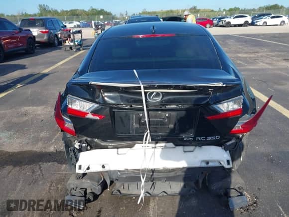 2015 Lexus RC 350 F Sport with VIN JTHSE5BC9F5001706, listed as a IAAI auction lot 43344575 with 67,019 mi miles and . Bid and sale history available at DreamBid. Image 16.