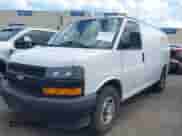 2018 Chevrolet Express Cargo with VIN 1GCWGAFGXJ1200976, listed as a IAAI auction lot 43382543 with 261,043 mi miles and . Bid and sale history available at DreamBid. Image 2.