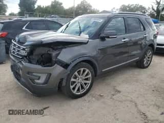 2017 Ford Explorer Limited with VIN 1FM5K8F86HGC34153, listed as a Copart auction lot 86064855 with 134,622 mi miles and Salvage title. Bid and sale history available at DreamBid. Image 1.