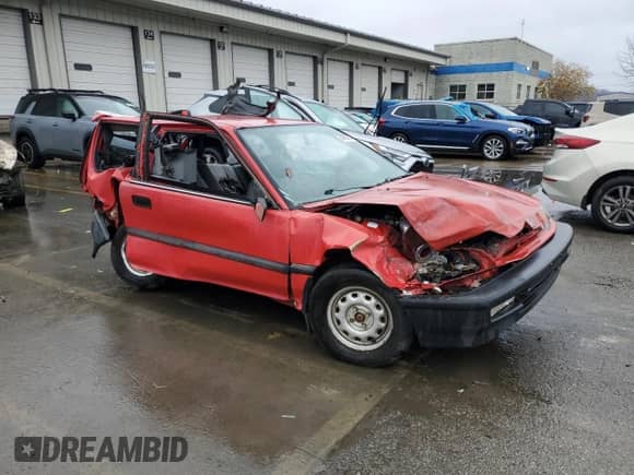1990 Honda Civic with VIN 2HGED6341LH558159, listed as a Copart auction lot 84926234 with 1,554,163 mi miles and Salvage title. Bid and sale history available at DreamBid. Image 4.