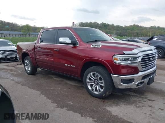 2019 Ram 1500 Longhorn with VIN 1C6SRFKT4KN640718, listed as a IAAI auction lot 42039856 with 45,531 mi miles and . Bid and sale history available at DreamBid. Image 14.