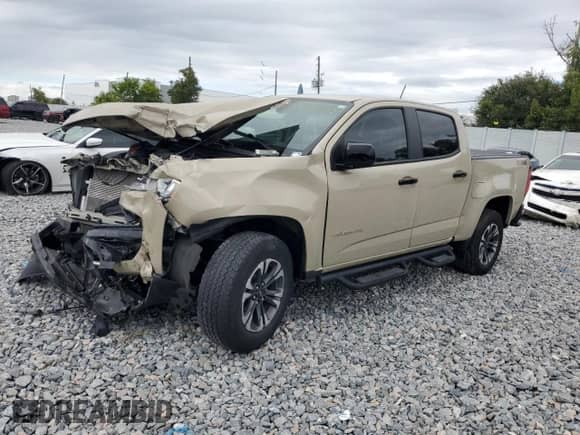 2022 Chevrolet Colorado 4WD Z71 с VIN 1GCGTDEN9N1132452, выставлен на аукционе Copart как лот 89931555 с пробегом Не указан миль и На запчасти • Non repairable. История ставок и продаж доступна на DreamBid. Изображение 1.
