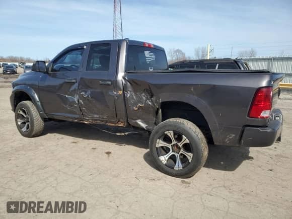 2014 Ram 1500 Tradesman with VIN 1C6RR7FG1ES466307, listed as a Copart auction lot 47203055 with 113,668 mi miles and Salvage title. Bid and sale history available at DreamBid. Image 2.