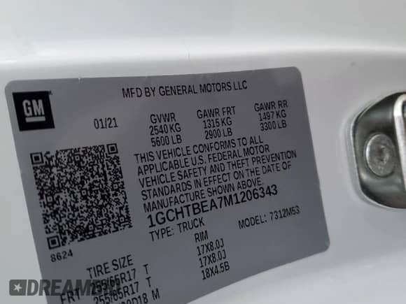 2021 Chevrolet Colorado 4WD Work Truck z VIN 1GCHTBEA7M1206343, wystawiony jako Copart lot #82903544 z przebiegiem 17 331 mil mil oraz Szkoda całkowita • Salvage title. Historia ofert i sprzedaży dostępna na DreamBid. Obrazek 14.