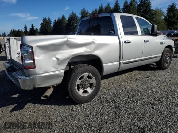 2007 Dodge 2500 SLT with VIN 3D7KR28A17G834085, listed as a Copart auction lot 82493865 with 188,698 mi miles and Salvage title. Bid and sale history available at DreamBid. Image 3.