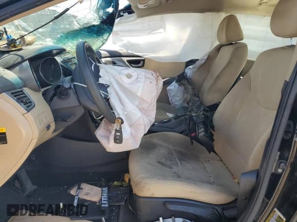 2013 Hyundai Elantra GLS z VIN KMHDH4AE8DU530643, wystawiony jako Copart lot #70051805 z przebiegiem Nie podano mil oraz Szkoda całkowita • Salvage title. Historia ofert i sprzedaży dostępna na DreamBid. Obrazek 7.