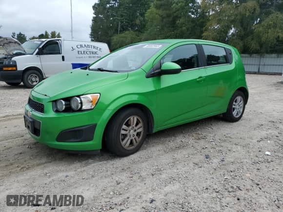 2016 Chevrolet Sonic LT with VIN 1G1JC6SH0G4116618, listed as a Copart auction lot 80083965 with 101,474 mi miles and Salvage title. Bid and sale history available at DreamBid. Image 1.