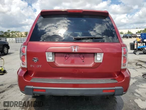 2006 Honda Pilot EX-L with VIN 5FNYF286X6B033765, listed as a Copart auction lot 56426785 with 214,921 mi miles and Salvage title. Bid and sale history available at DreamBid. Image 6.