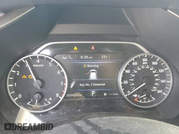 2020 Nissan Murano SV with VIN 5N1AZ2BJ4LN175236, listed as a Copart auction lot 80556265 with 90,943 mi miles and Salvage title. Bid and sale history available at DreamBid. Image 9.