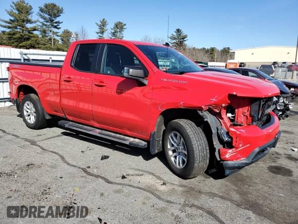 2019 Chevrolet Silverado 1500 with VIN 1GCVYEED3KZ205351, listed as a Copart auction lot 49138435 with 129,008 mi miles and Salvage title. Bid and sale history available at DreamBid. Image 4.