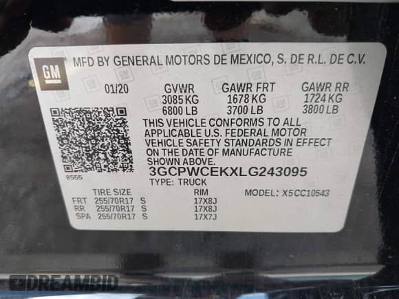 2020 Chevrolet Silverado 1500 LT с VIN 3GCPWCEKXLG243095, выставлен на аукционе IAAI как лот 42480565 с пробегом 18 590 миль миль и . История ставок и продаж доступна на DreamBid. Изображение 9.