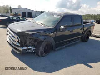 2017 Ford F-150 XL with VIN 1FTEW1C88HFA54375, listed as a Copart auction lot 71687405 with 98,680 mi miles and Salvage title. Bid and sale history available at DreamBid. Image 1.