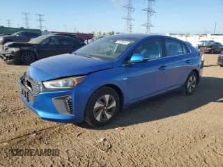 2017 Hyundai Ioniq SEL with VIN KMHC75LC5HU046371, listed as a Copart auction lot 81836565 with 58,292 mi miles and Salvage title. Bid and sale history available at DreamBid. Image 1.