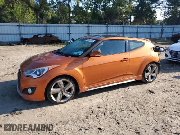 2014 Hyundai Veloster Turbo R-Spec с VIN KMHTC6AEXEU191388, выставлен на аукционе Copart как лот 80485335 с пробегом 127 092 миль миль и Чистый • Clean title. История ставок и продаж доступна на DreamBid. Изображение 1.