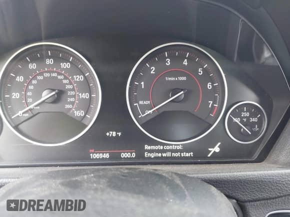 2016 BMW 3 Series 328i xDrive z VIN WBA8E3G52GNU02684, wystawiony jako IAAI lot #43044475 z przebiegiem 106 946 mil mil oraz . Historia ofert i sprzedaży dostępna na DreamBid. Obrazek 7.