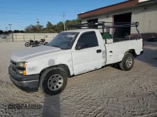 2006 Chevrolet Silverado 1500 Work Truck z VIN 3GCEC14V36G221413, wystawiony jako Copart lot #81595435 z przebiegiem 163 130 mil mil oraz Czysty tytuł • Clean title. Historia ofert i sprzedaży dostępna na DreamBid. Obrazek 1.