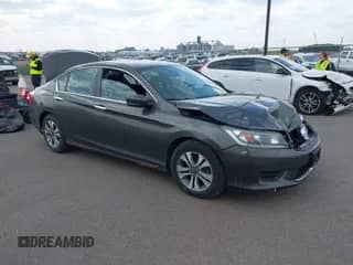 2014 Honda Accord LX с VIN 1HGCR2F38EA016787, выставлен на аукционе IAAI как лот 43139907 с пробегом 311 697 миль миль и . История ставок и продаж доступна на DreamBid. Изображение 1.