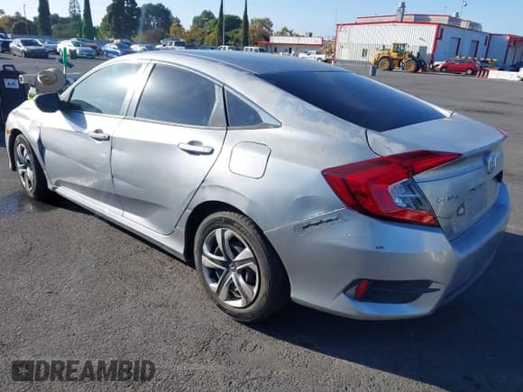 2016 Honda Civic LX with VIN 2HGFC2F59GH512167, listed as a IAAI auction lot 43388606 with 110,141 mi miles and . Bid and sale history available at DreamBid. Image 3.