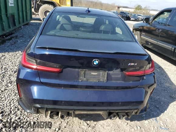 2021 BMW M3 with VIN WBS53AY06MFL37453, listed as a Copart auction lot 44033564 with 21,598 mi miles and Salvage title. Bid and sale history available at DreamBid. Image 6.