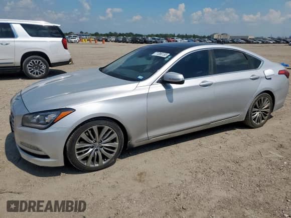 2015 Hyundai Genesis 5.0L z VIN KMHGN4JF7FU060610, wystawiony jako Copart lot #71366155 z przebiegiem 88 411 mil mil oraz Szkoda całkowita • Salvage title. Historia ofert i sprzedaży dostępna na DreamBid. Obrazek 1.