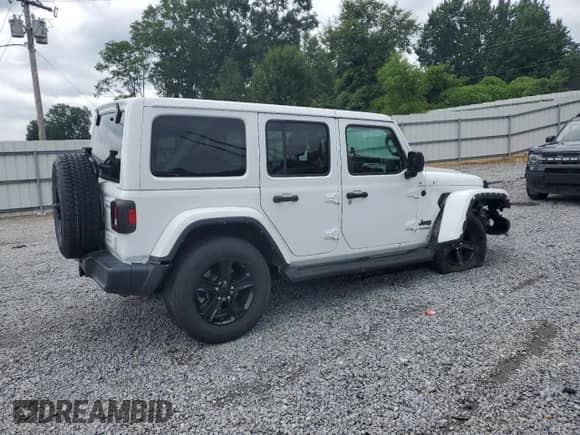 2022 Jeep Wrangler Unlimited Sahara с VIN 1C4HJXEN0NW191436, выставлен на аукционе Copart как лот 64472695 с пробегом 43 092 миль миль и Списание • Salvage title. История ставок и продаж доступна на DreamBid. Изображение 3.