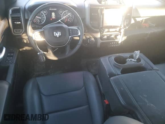 2025 Ram 1500 Tradesman with VIN 1C6RREGG4SN612860, listed as a Copart auction lot 79452684 with 3,549 mi miles and Salvage title. Bid and sale history available at DreamBid. Image 8.