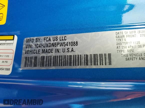 2023 Jeep Wrangler Sport Altitude с VIN 1C4HJXDN6PW541088, выставлен на аукционе Copart как лот 82178424 с пробегом 30 675 миль миль и Списание • Salvage title. История ставок и продаж доступна на DreamBid. Изображение 12.