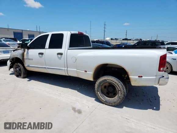 2006 Dodge 3500 SLT with VIN 3D7MX48C96G207774, listed as a Copart auction lot 61029465 with Not provided miles and Salvage title. Bid and sale history available at DreamBid. Image 2.