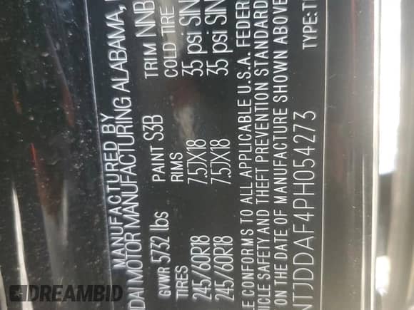 2023 Hyundai Santa Cruz SEL Premium z VIN 5NTJDDAF4PH054273, wystawiony jako Copart lot #69786934 z przebiegiem 41 683 mil mil oraz Szkoda całkowita • Salvage title. Historia ofert i sprzedaży dostępna na DreamBid. Obrazek 13.