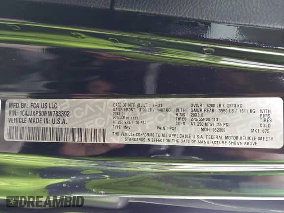 2021 Jeep Wrangler Unlimited Sahara с VIN 1C4JJXP60MW783392, выставлен на аукционе IAAI как лот 42804046 с пробегом 45 976 миль миль и . История ставок и продаж доступна на DreamBid. Изображение 9.